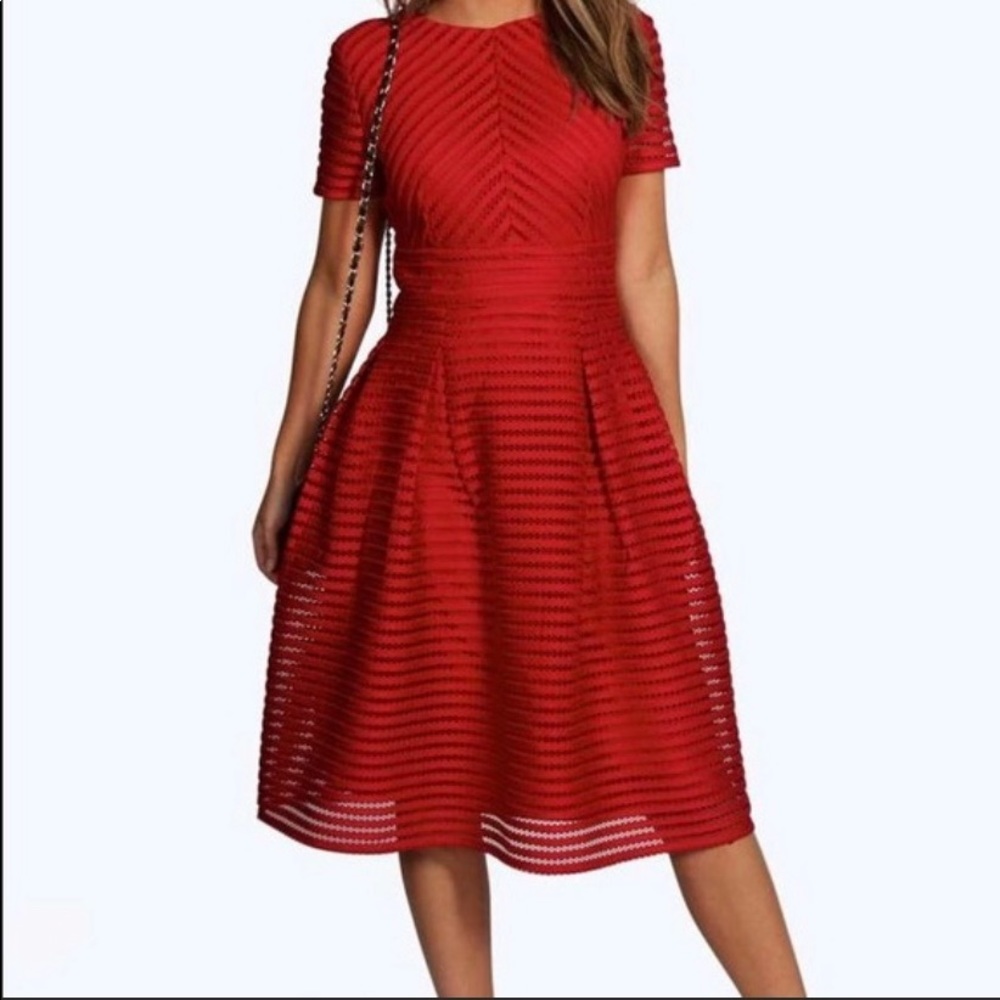 Elegant red dress
